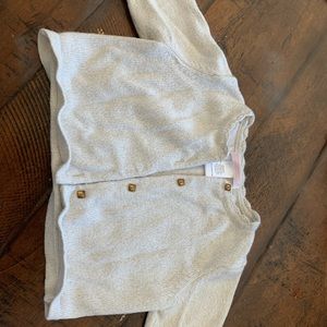 Janie and Jack gold button sweater